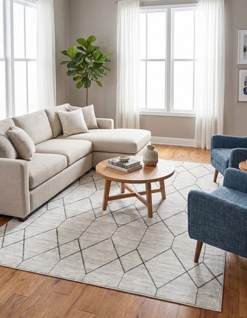 8' x 10' Lattice Trellis Rug