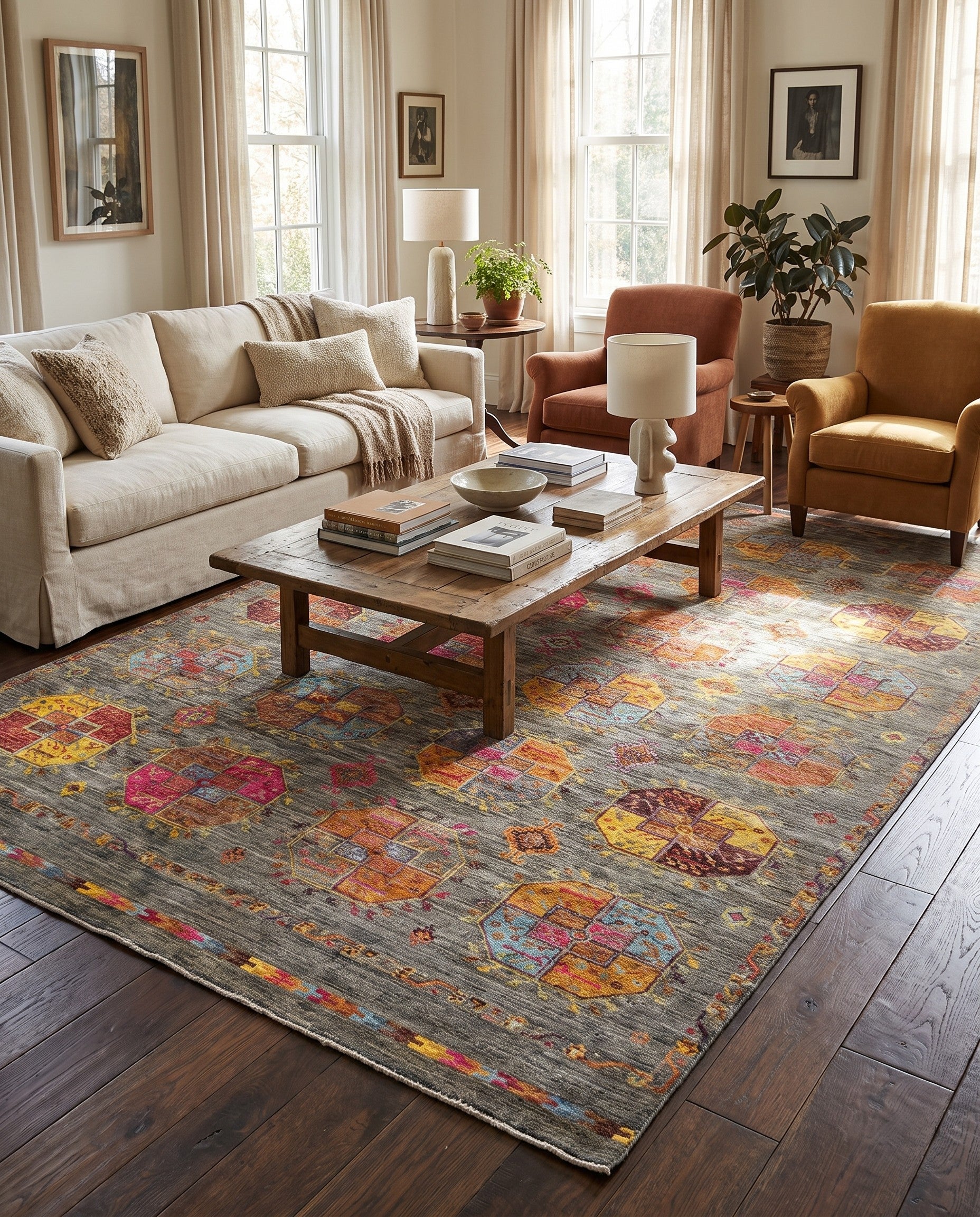 6' 9 x 9' 10 Hand Knotted Ariana Ziegler Rug