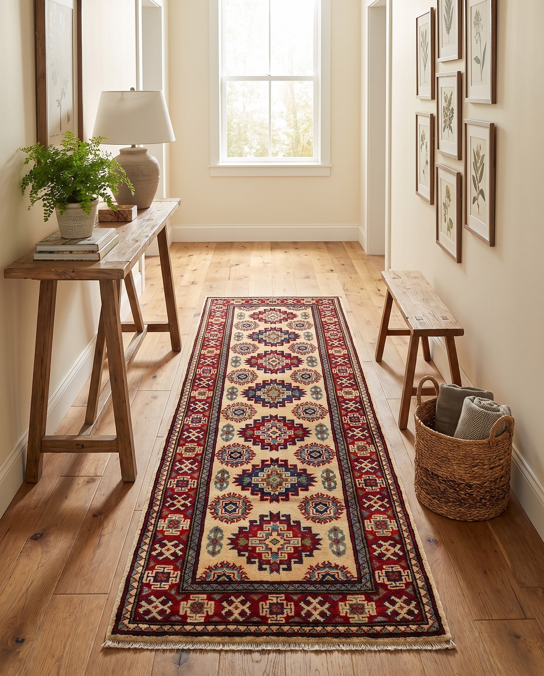 2' x 6' Hand Knotted Kazak Runner Rug
