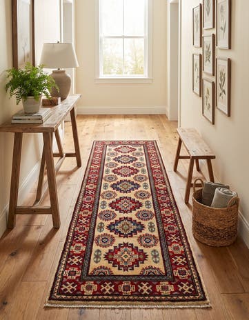 2' x 6' Hand Knotted Kazak Runner Rug