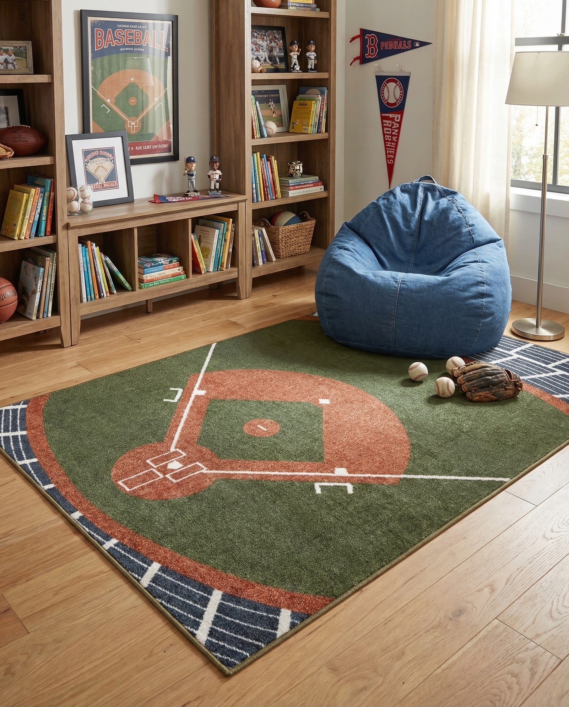 4' x 6' Sports Washable Rug