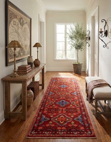 2' 10 x 9' 9 Hand Knotted Ariana Ziegler Runner Rug
