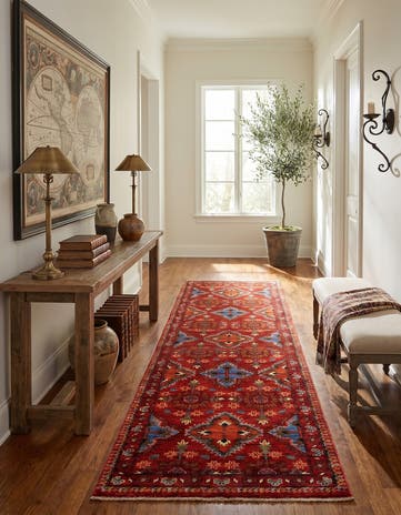 2' 10 x 9' 9 Hand Knotted Ariana Ziegler Runner Rug
