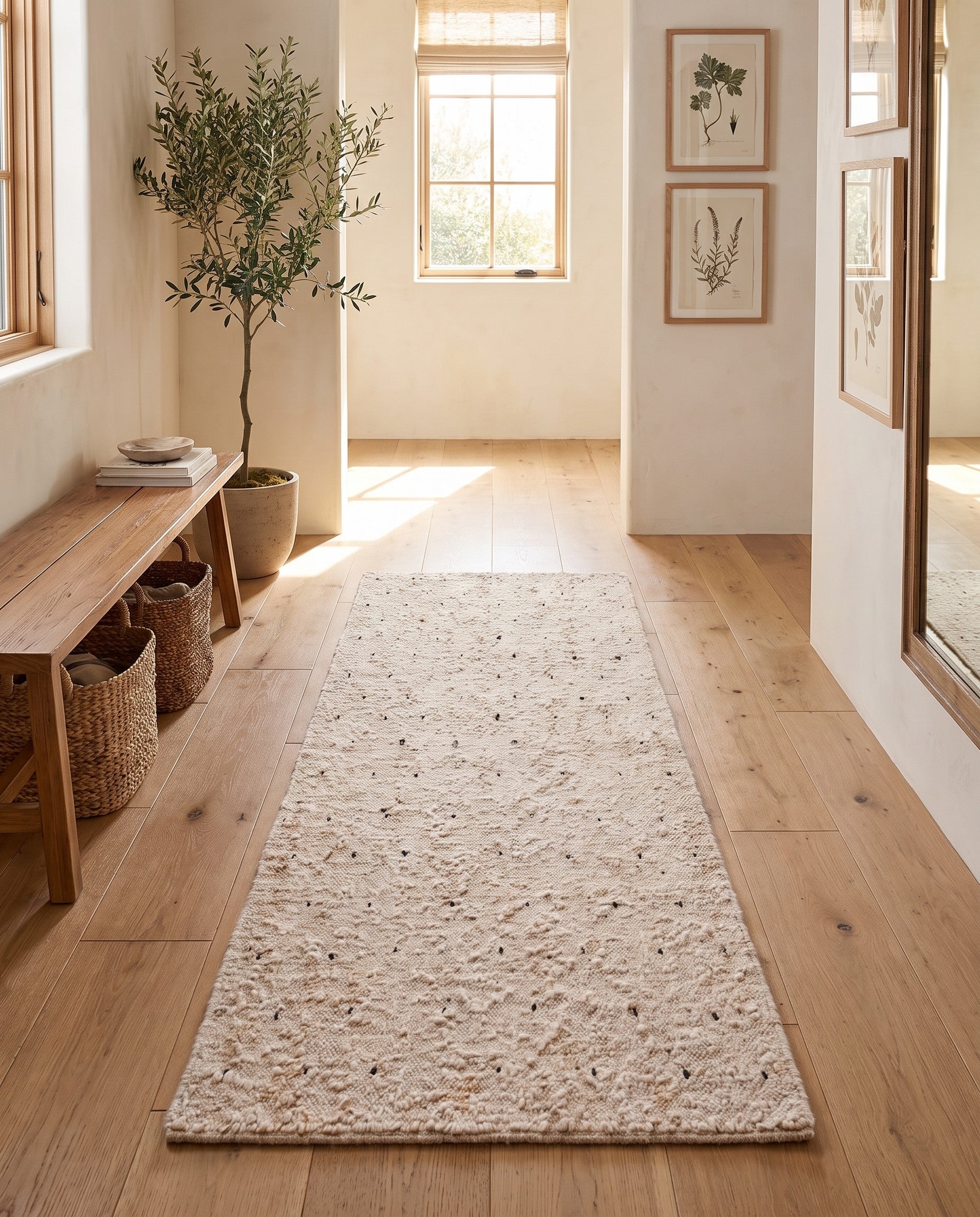3' 1 x 8' 1 Hand Knotted Moroccan Wool Runner Rug