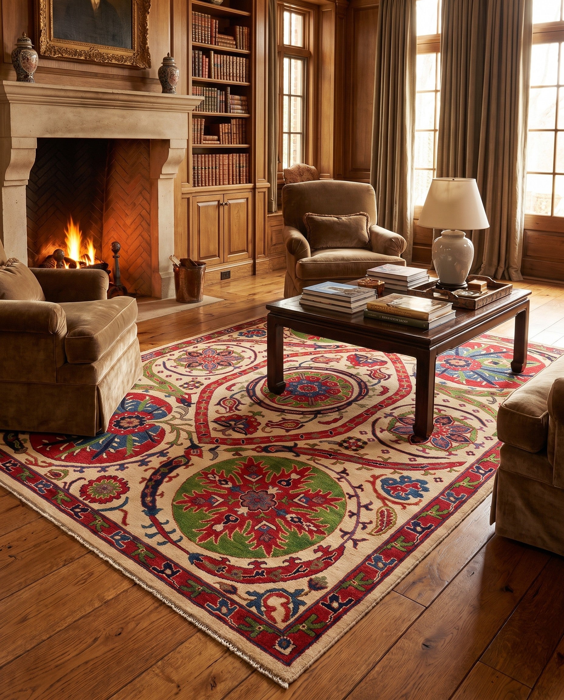 6' 10 x 9' 9 Hand Knotted Kazak Rug