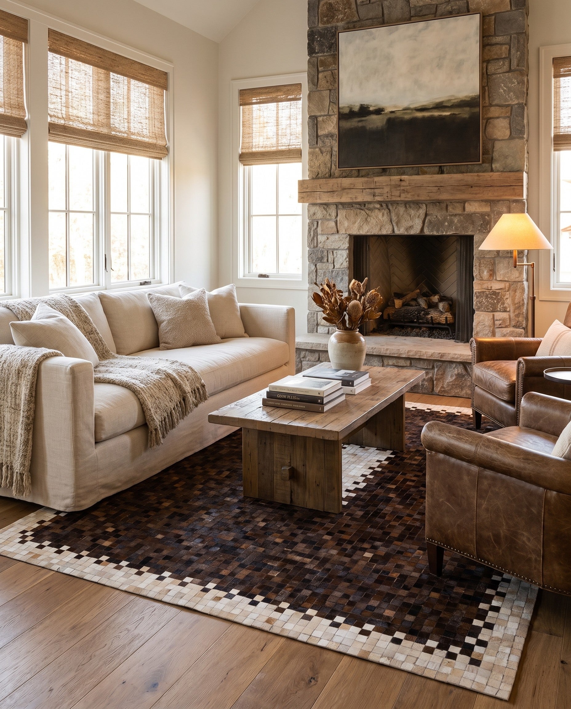 8' 2 x 9' 11 Cowhide Stocks Rug