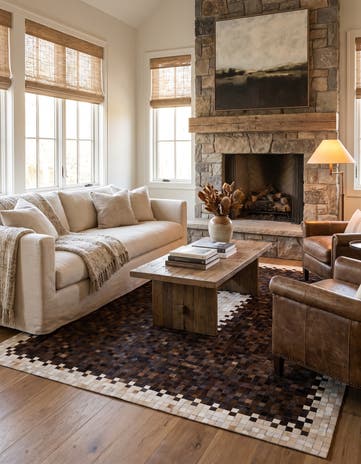 8' 2 x 9' 11 Cowhide Stocks Rug