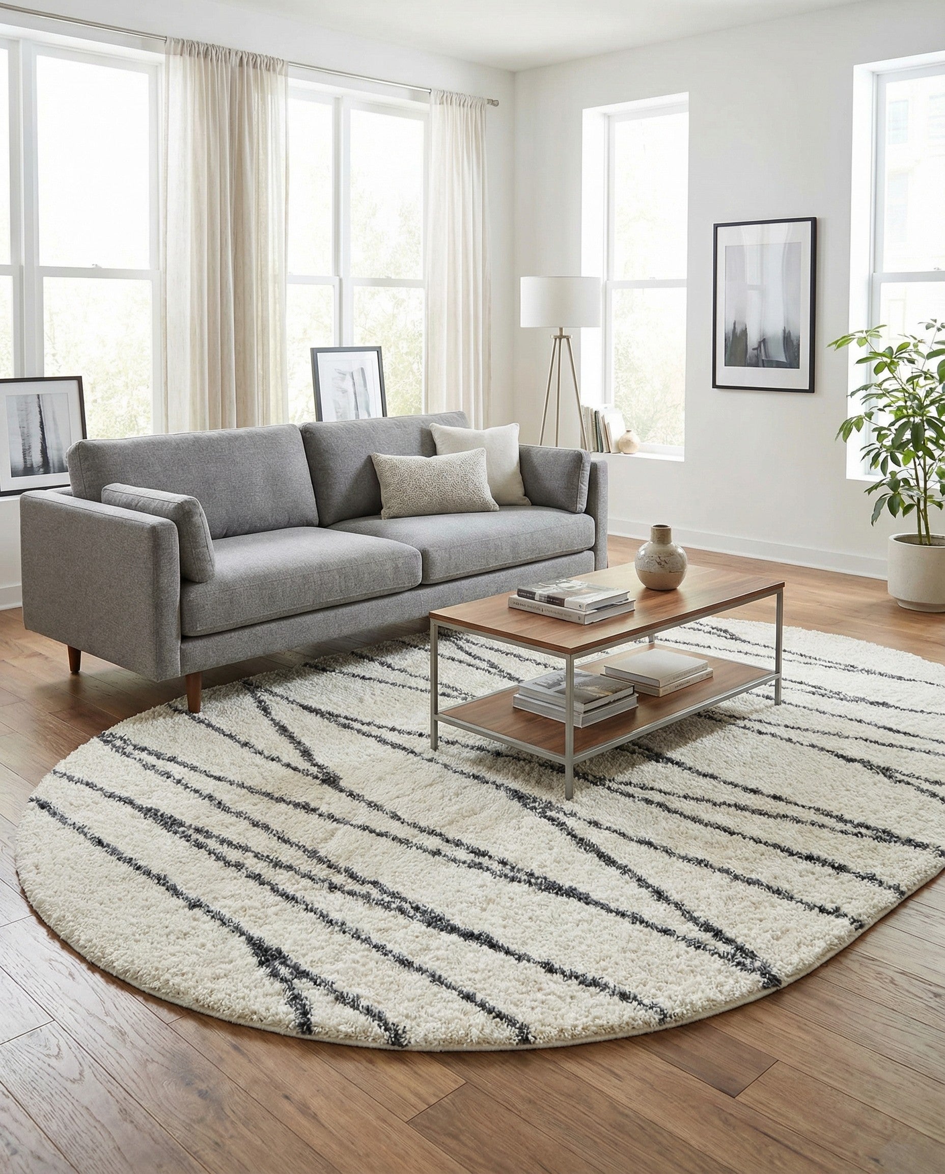 7' 10 x 10' Serenity Shag Oval Rug