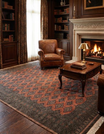 8' 5 x 10' 2 Hand Knotted Bokhara Oriental Wool Rug