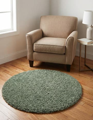 3' x 3' Zermatt Shag Round Rug