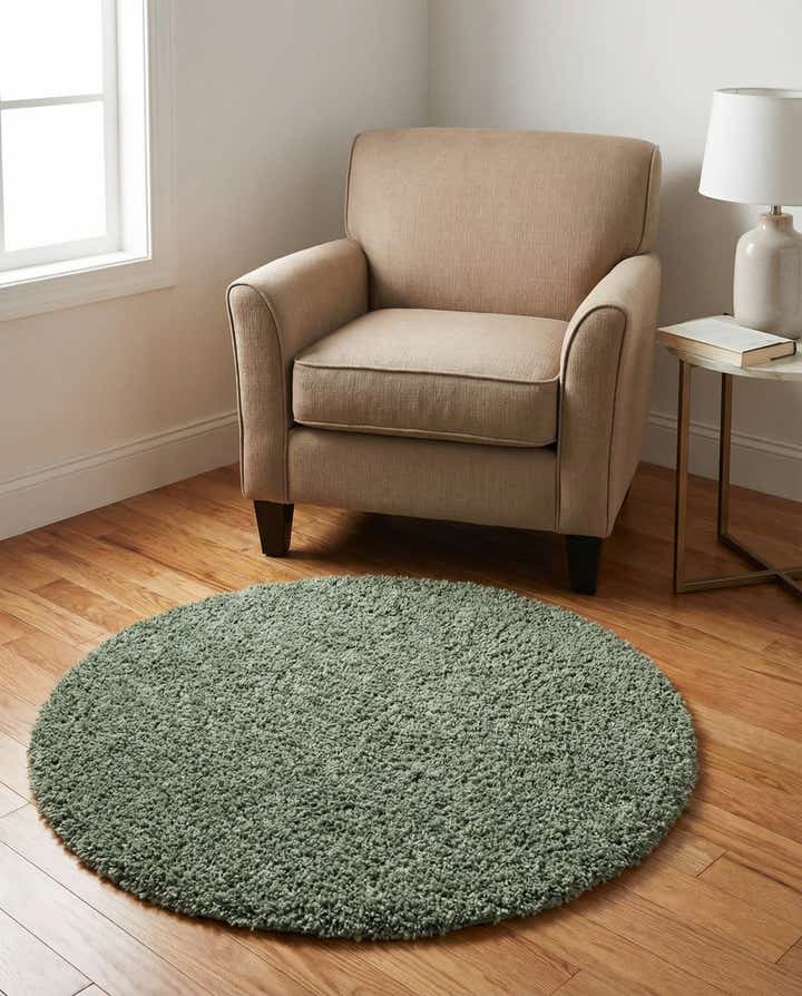 3' x 3' Zermatt Shag Round Rug