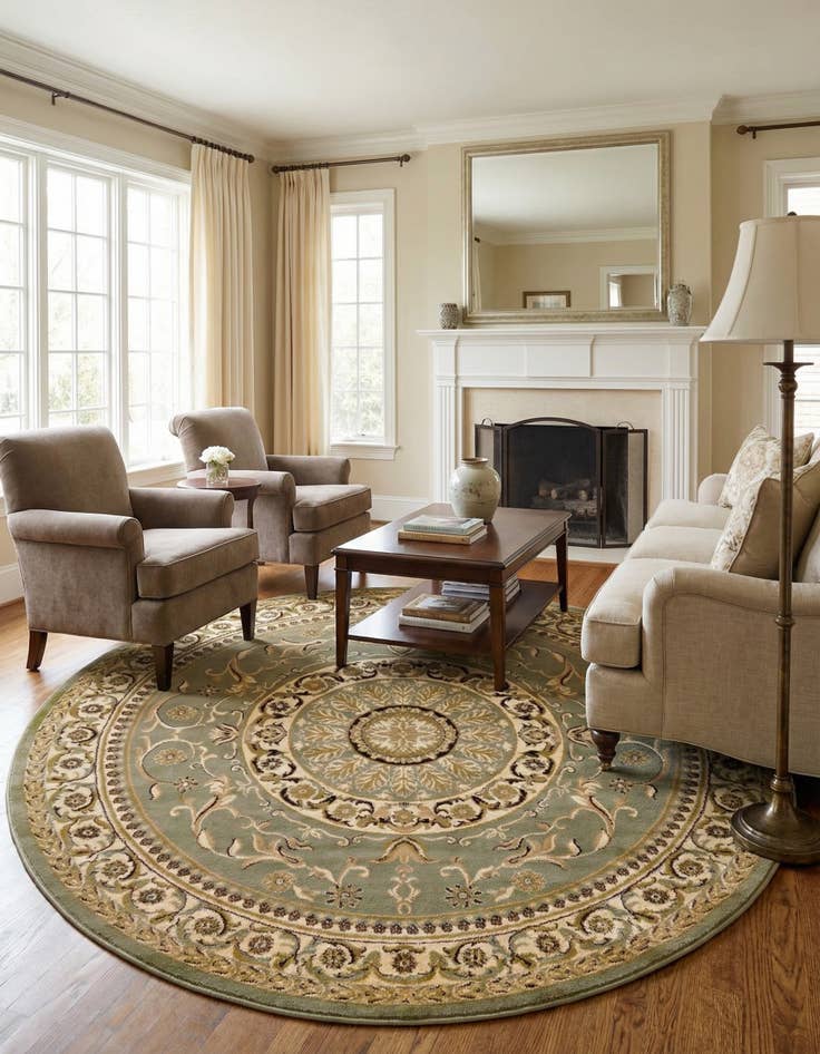 Detail image of 7' 10 x 7' 10 Chateau Round Rug