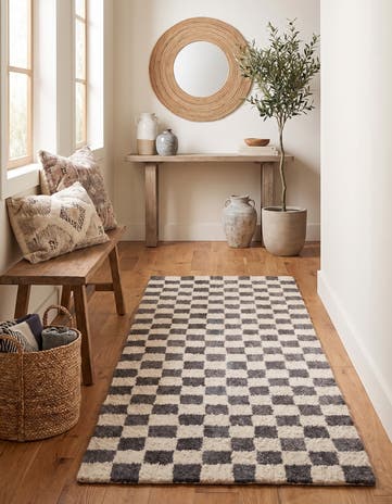 3' 2 x 8' Hand Knotted Moroccan Wool Runner Rug