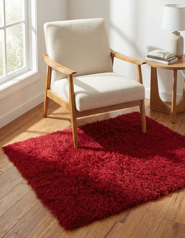 3' 7 x 4' 8 Hand Knotted Moroccan Wool Rug