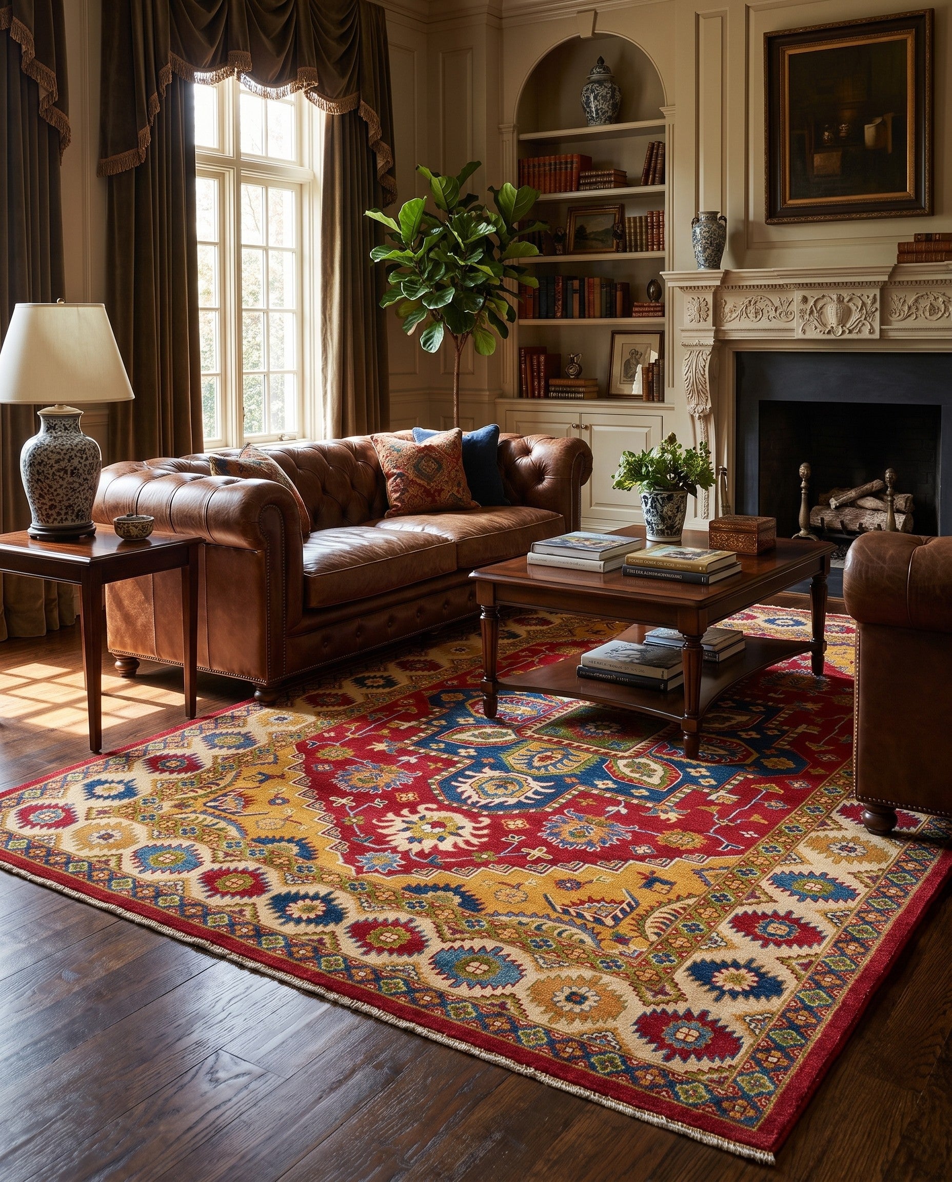 6' 9 x 9' 8 Hand Knotted Kazak Rug