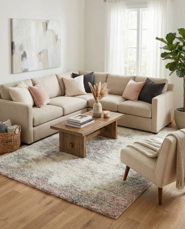  5' 3 x 8' Soft Touch Shag Rug