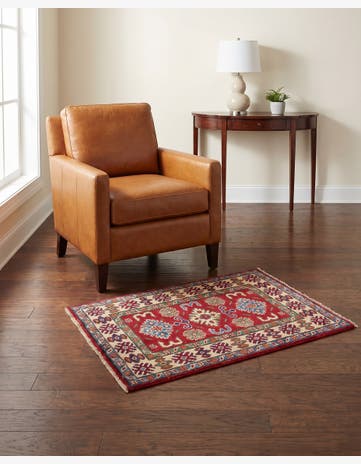 2' 1 x 2' 11 Hand Knotted Kazak Rug