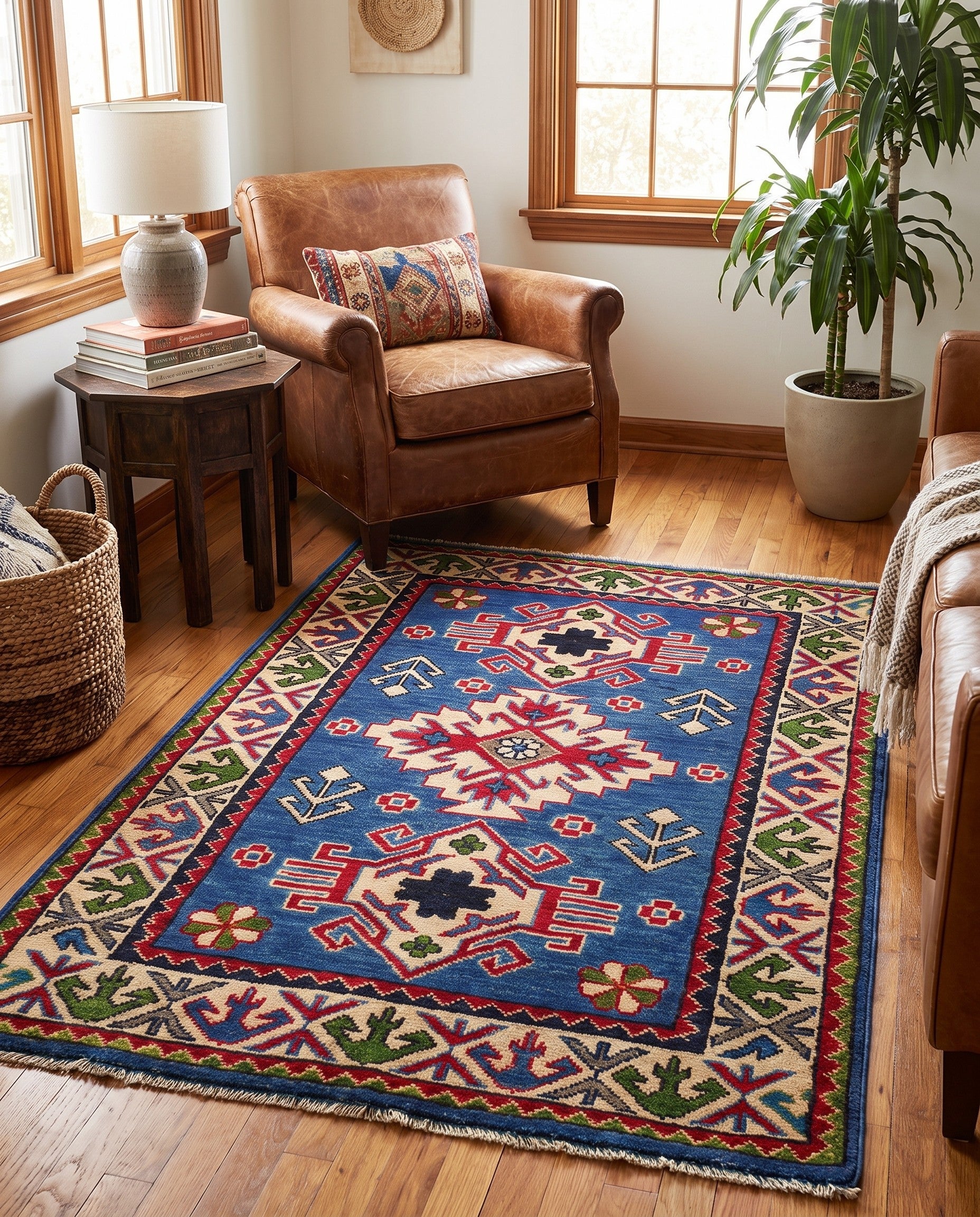 2' 9 x 4' 1 Hand Knotted Kazak Rug