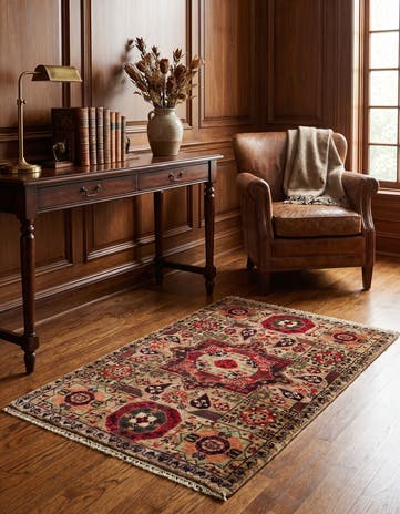 2' 2 x 3' 2 Hand Knotted Mamluk Ziegler Rug