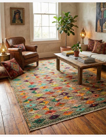 6' x 7' 11 Hand Knotted Balouch Wool Rug