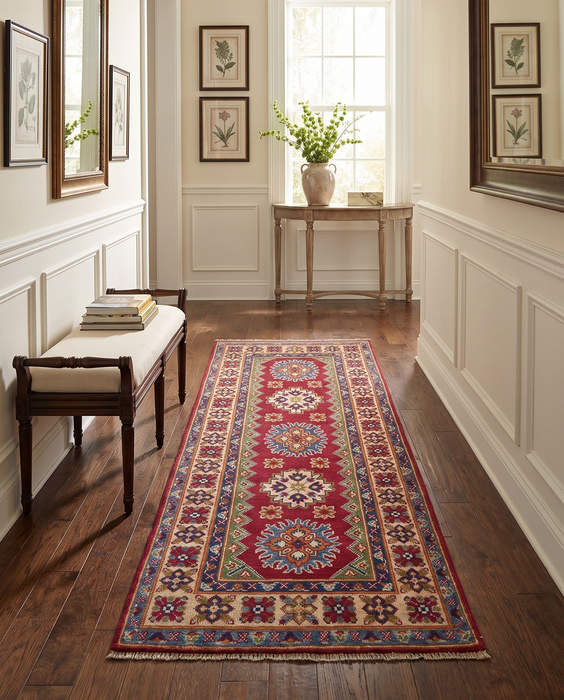 2' 6 x 6' 7 Hand Knotted Kazak Runner Rug