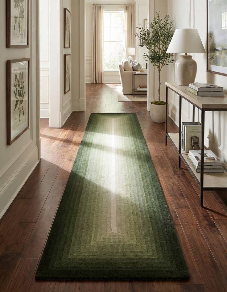 Detail image of 2' 7 x 12' Ombre Wool Runner Rug