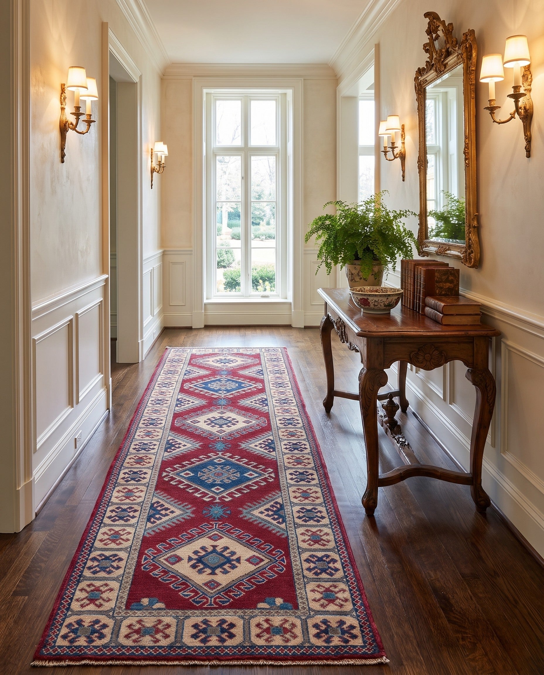 2' 8 x 9' 4 Hand Knotted Kazak Runner Rug