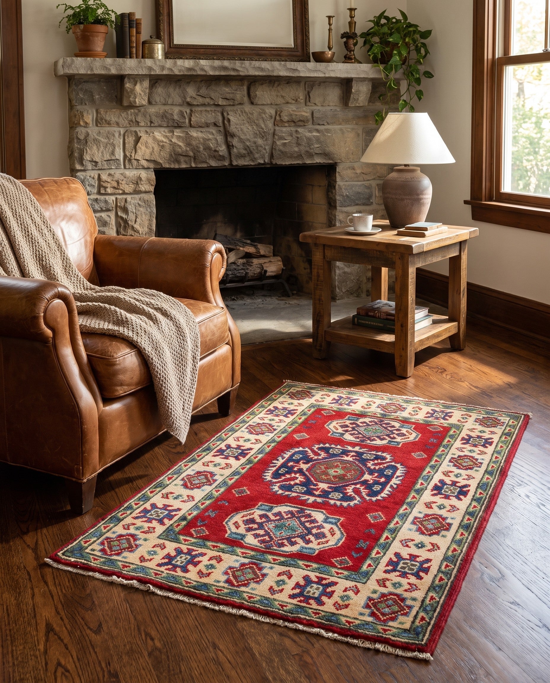 2' 2 x 3' 1 Hand Knotted Kazak Rug