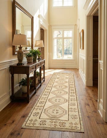 2' 9 x 10' 1 Hand Knotted Oushak Wool Runner Rug