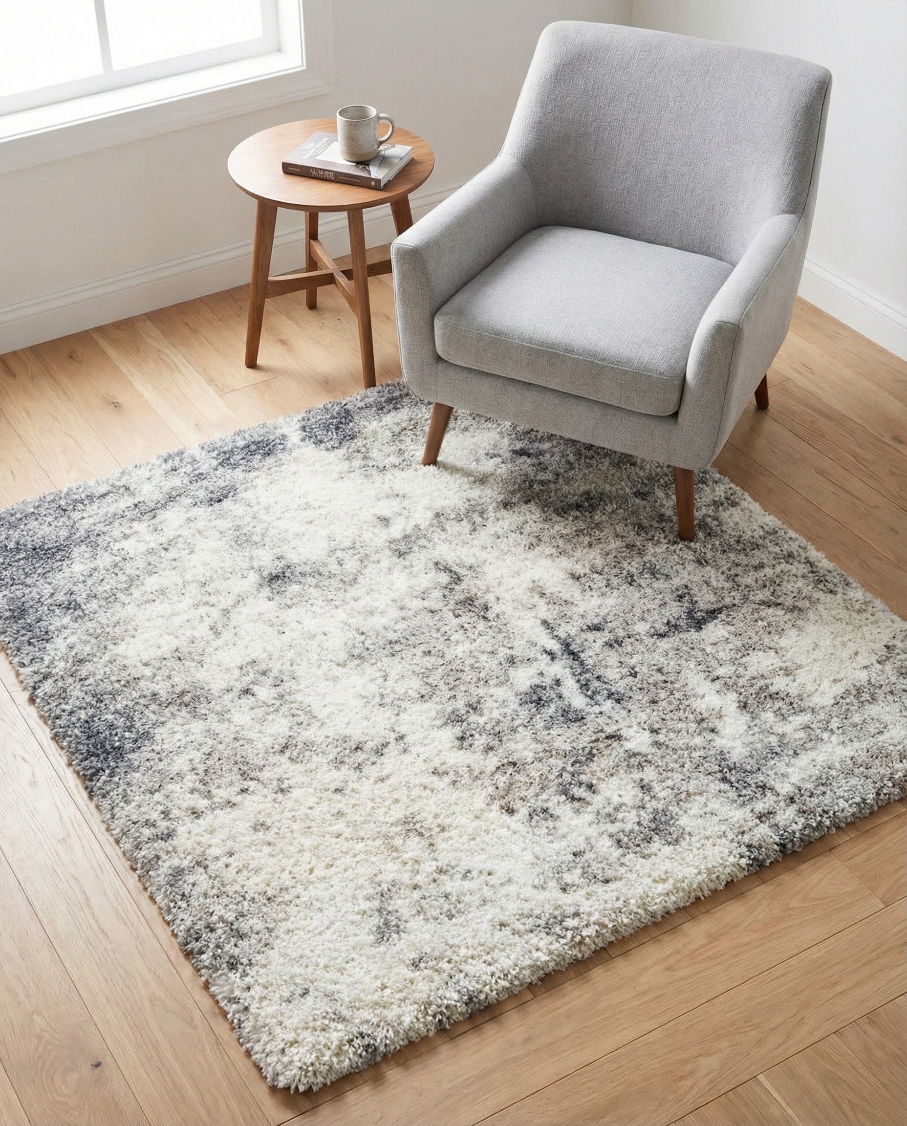 4' x 4' Soft Touch Shag Square Rug