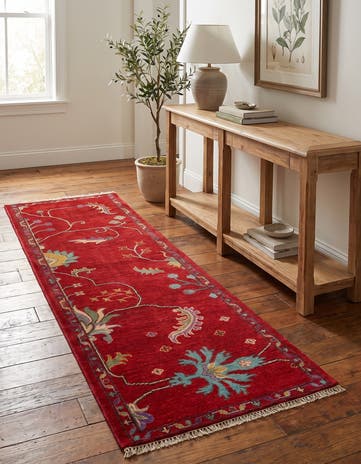 1' 10 x 5' 9 Hand Knotted Kazak Runner Rug