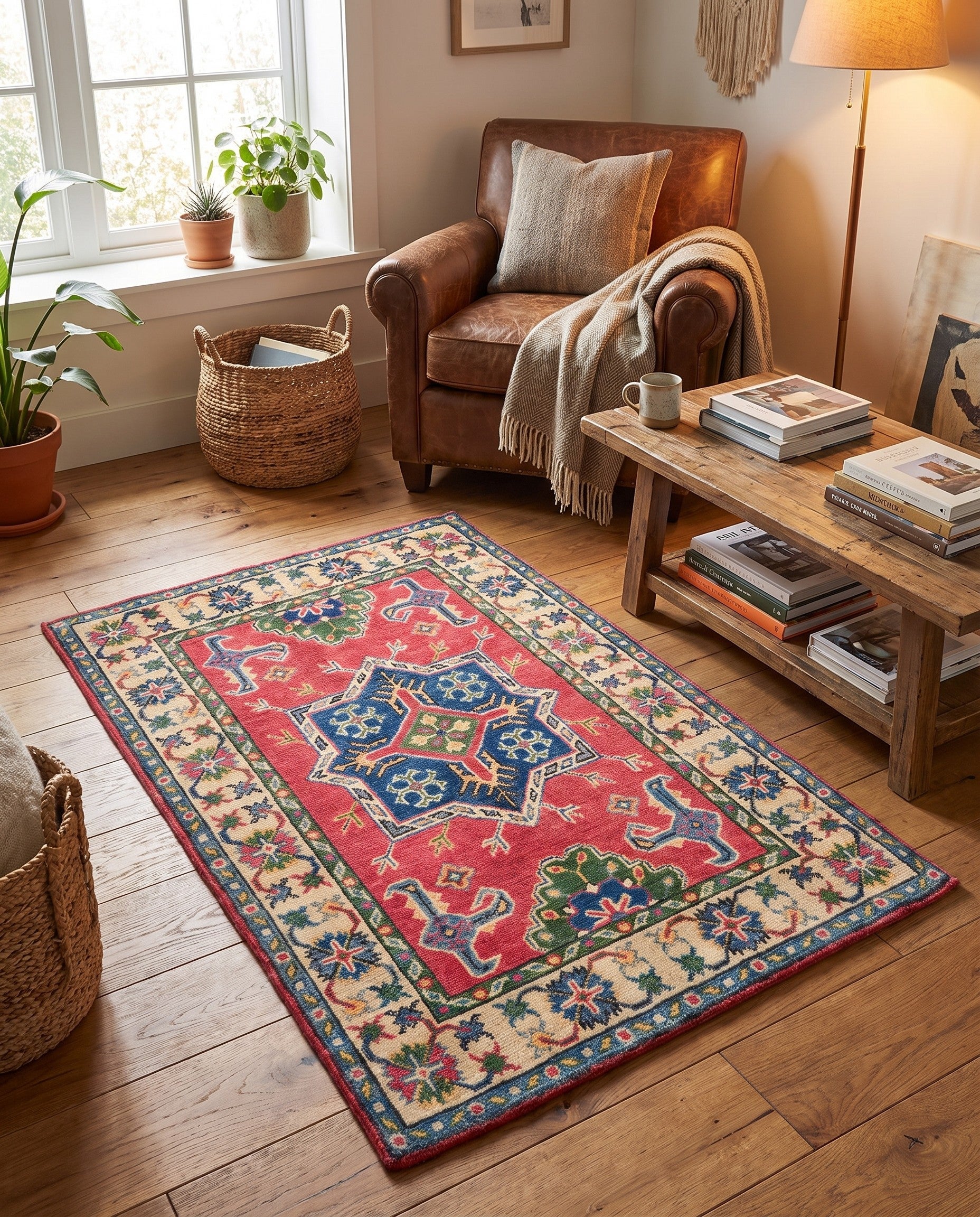 2' 9 x 3' 10 Hand Knotted Kazak Rug