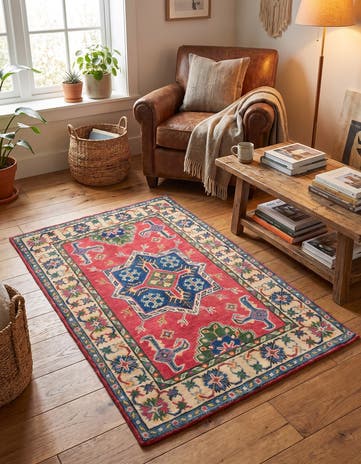 2' 9 x 3' 10 Hand Knotted Kazak Rug
