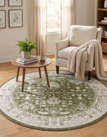 5' 3 x 5' 3 Kamala Washable Round Rug