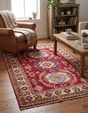 3' 3 x 5' Hand Knotted Kazak Rug