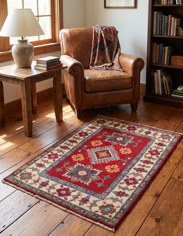 2' x 3' Hand Knotted Kazak Rug