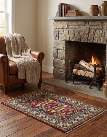 1' 10 x 2' 11 Hand Knotted Kazak Rug