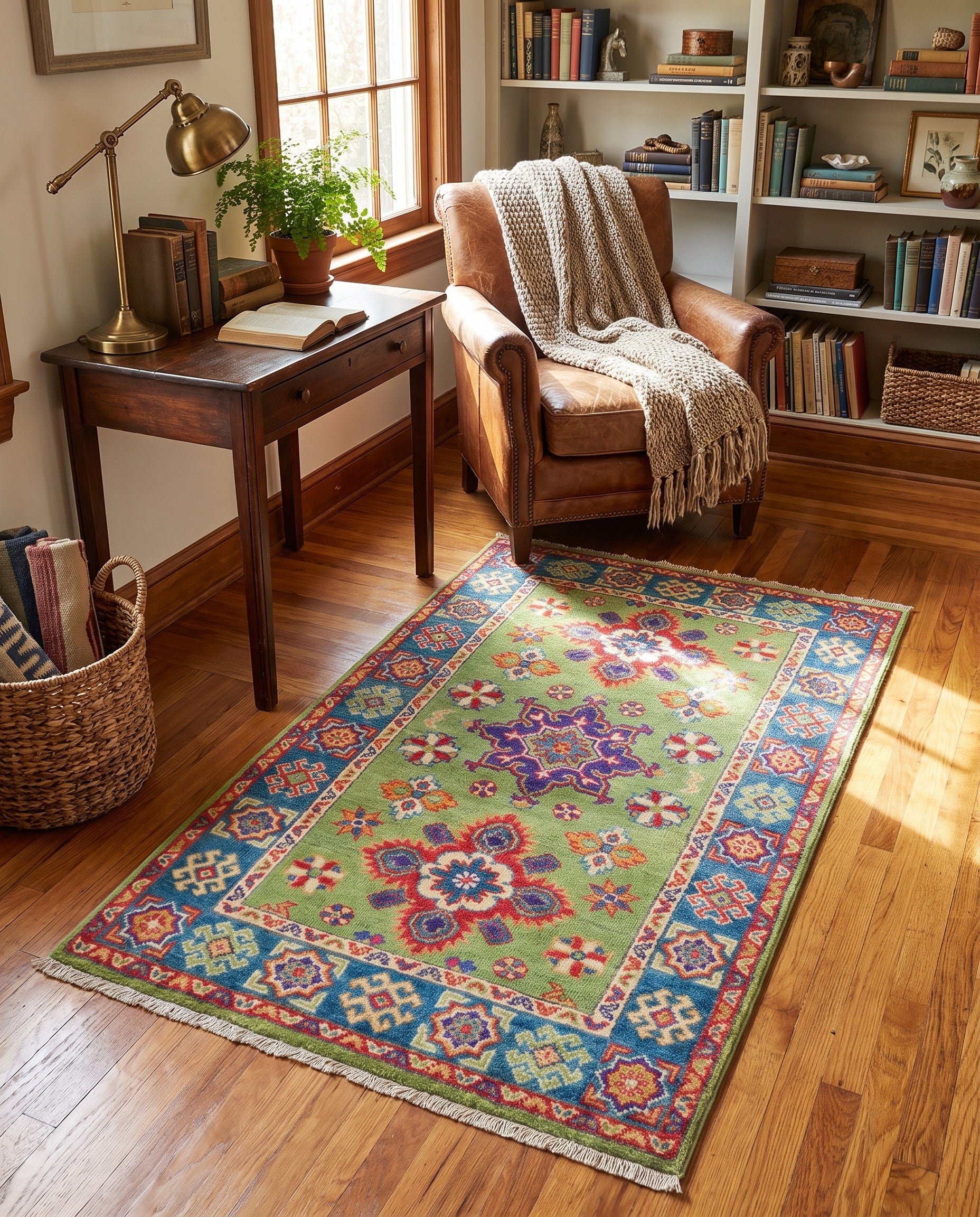 2' 8 x 4' 1 Hand Knotted Kazak Rug