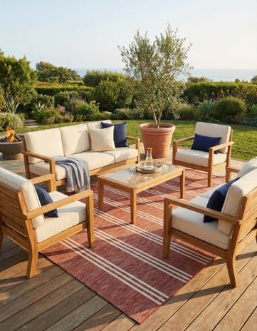7' 10 x 10' Easy-Clean Jill Zarin Anguilla Indoor / Outdoor Rug
