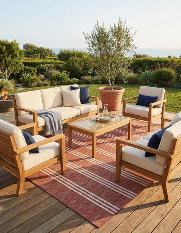 7' 10 x 10' Easy-Clean Jill Zarin Anguilla Indoor / Outdoor Rug
