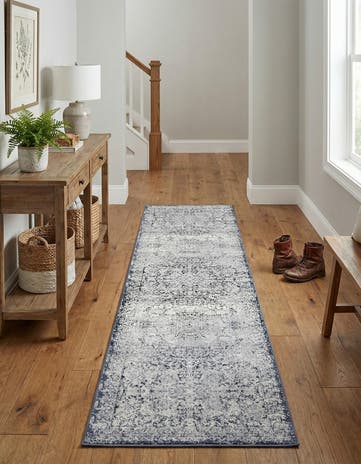 Dark Blue Eliza Runner Rug