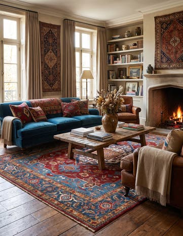 7' 10 x 10' 1 Hand Knotted Heriz Rug