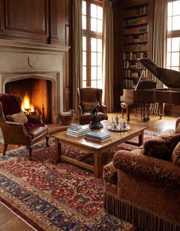 9' x 12' Hand Knotted Peshawar Ziegler Rug