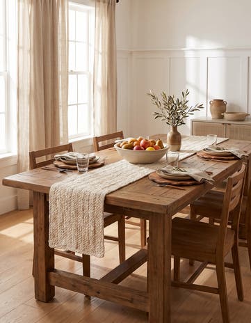 1' 2 x 8' Handmade Braided Jute Table Runner Rug