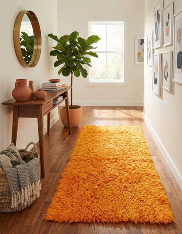 3' 3 x 6' 8 Hand Knotted Moroccan Wool Runner Rug