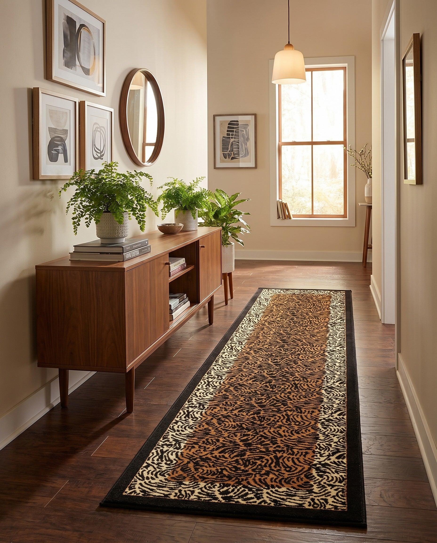 Light Brown Savannah Runner Rug