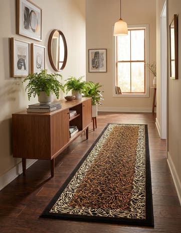Light Brown Savannah Runner Rug