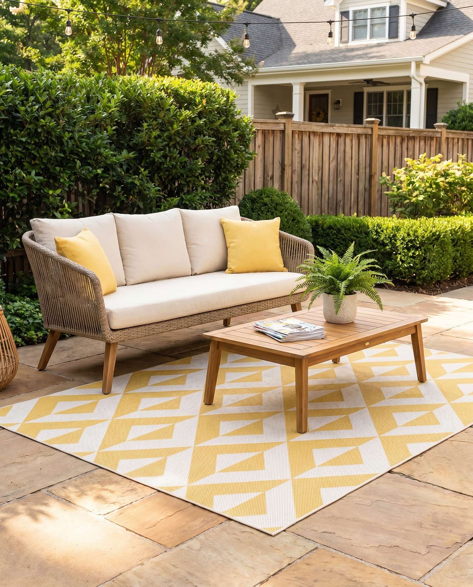 5' 3 x 8' Easy-Clean Jill Zarin Napa Indoor / Outdoor Rug