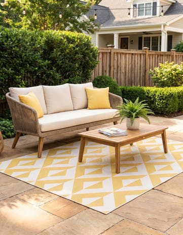 5' 3 x 8' Easy-Clean Jill Zarin Napa Indoor / Outdoor Rug