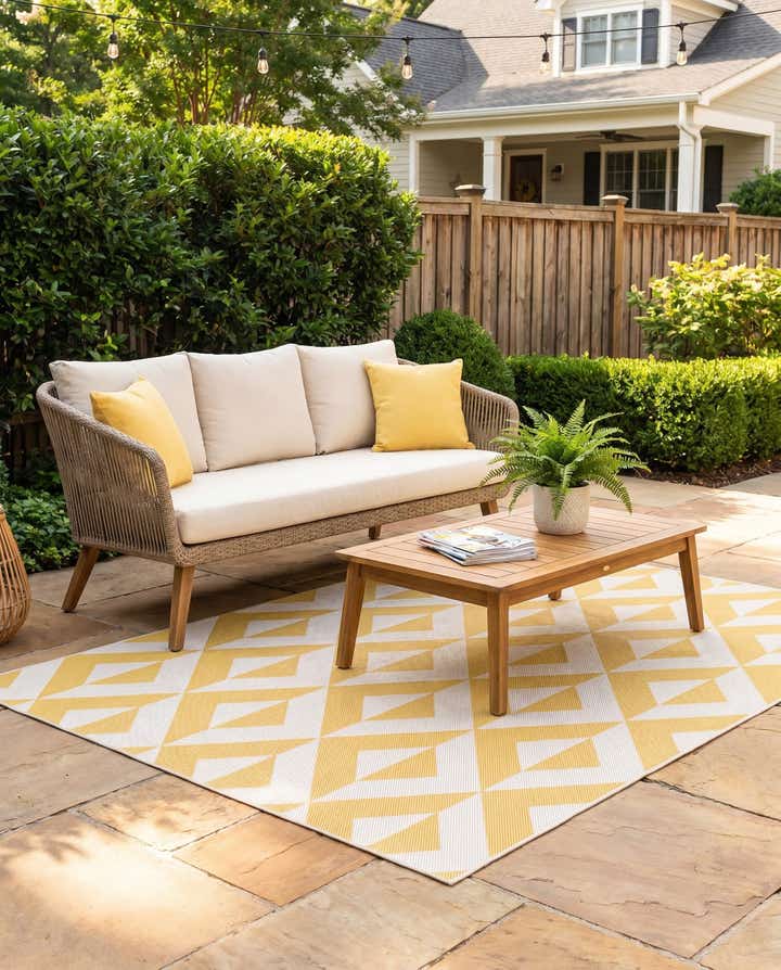 5' 3 x 8' Easy-Clean Jill Zarin Napa Indoor / Outdoor Rug